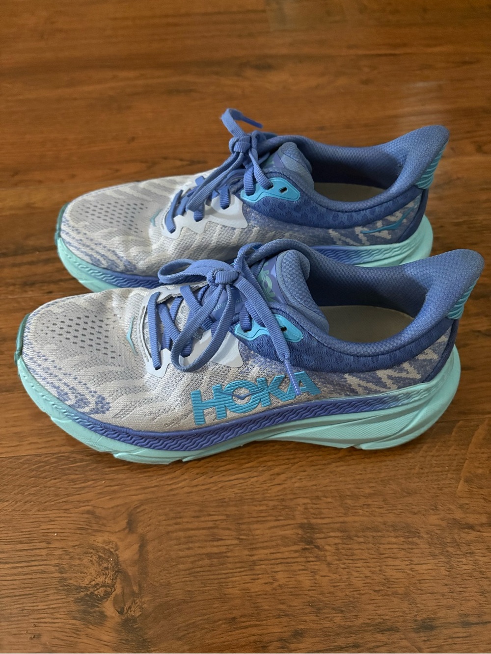 HOKA Challenger ATR 6 Women’s Blue Lavender Aqua Trail Running Shoes